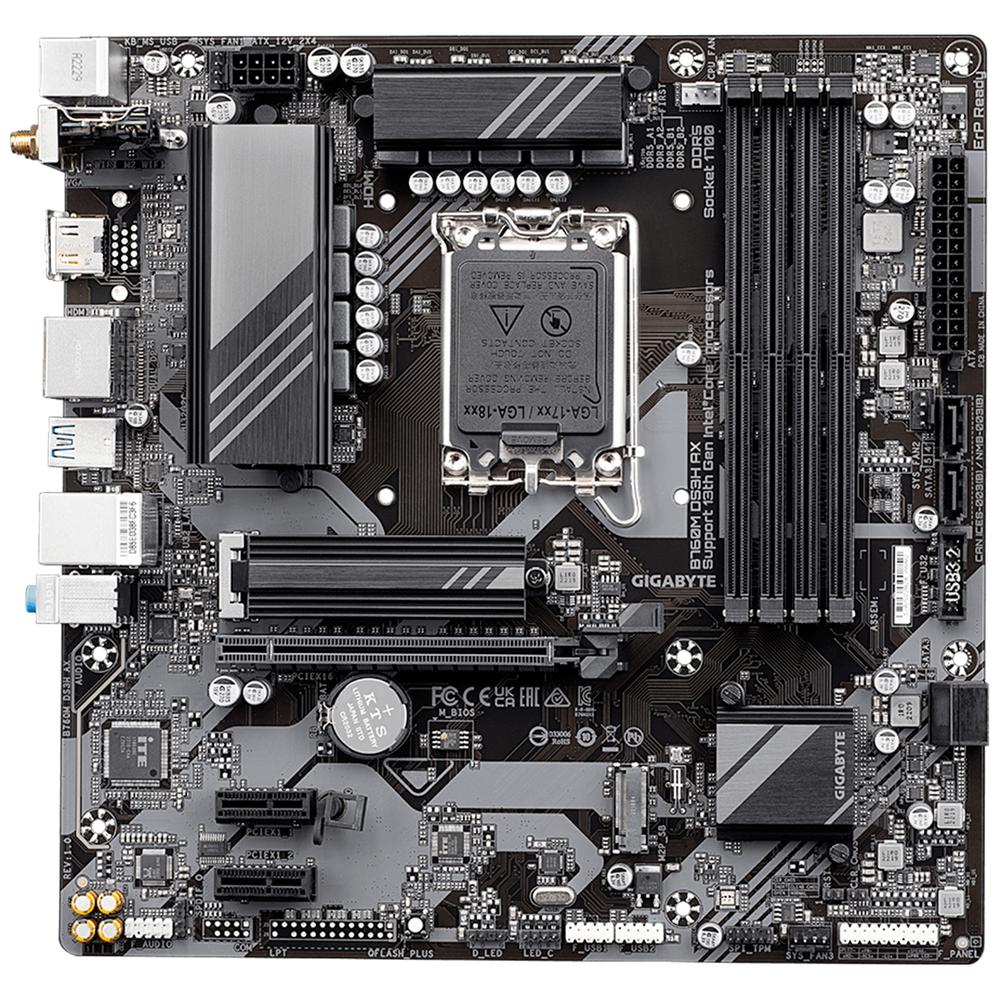 Foto 2 | Tarjeta Madre Gigabyte B760m Ds3h Ax Lga 1700 4x Ddr5 M.2 Pcie 4.0 Wifi 6e Bt 5.3 Micro Atx