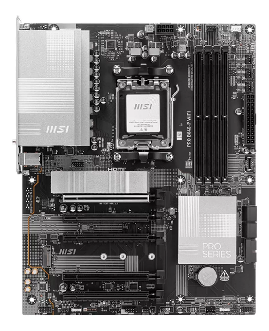 Foto 3 pulgar | Mb Msi Pro B840-p Wifi Amd Am5 Ddr5 256gb Atx Hdmi Usb-c Pro B840-p Wifi Ddr4