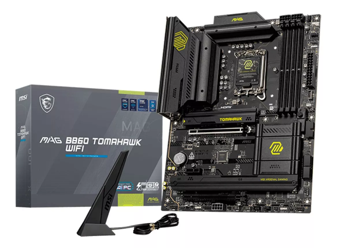Mb Msi B860 Tomahawk Wifi Intel Gen15 Lga1851 Ddr5 256gb Atx Dp Hdmi Usb-c Mag B860 Tomahawk Wifi