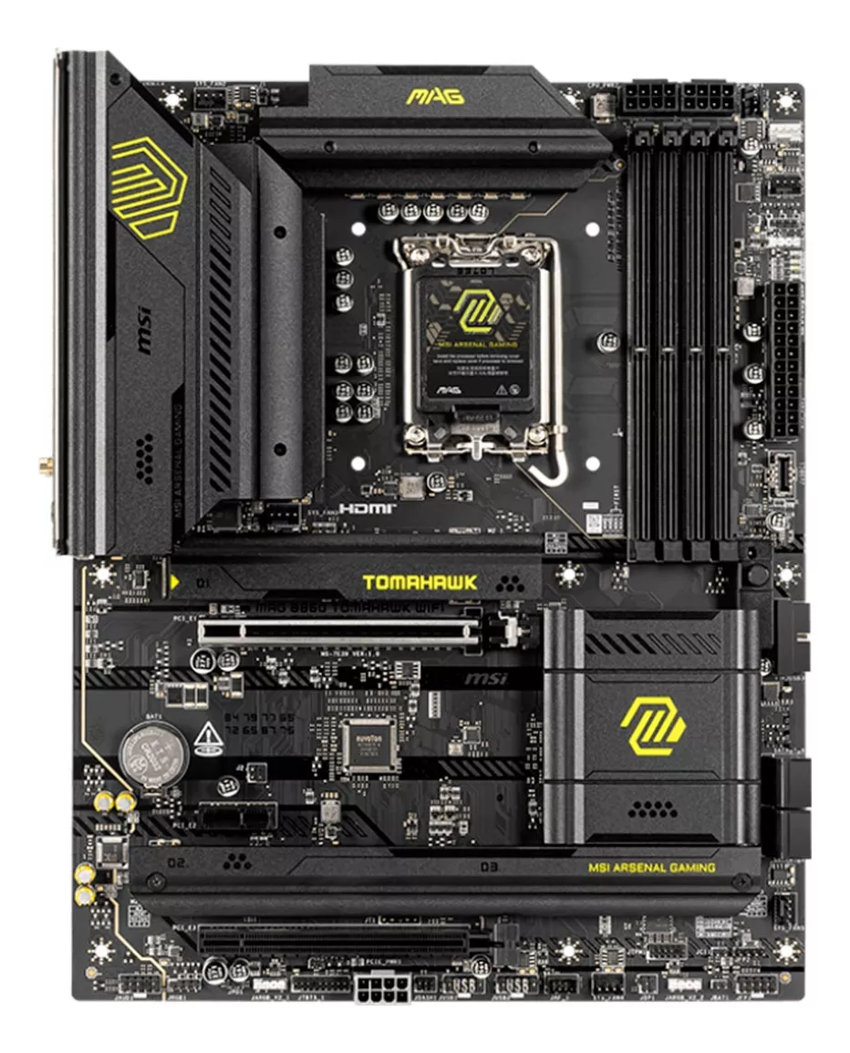 Foto 4 pulgar | Mb Msi B860 Tomahawk Wifi Intel Gen15 Lga1851 Ddr5 256gb Atx Dp Hdmi Usb-c Mag B860 Tomahawk Wifi