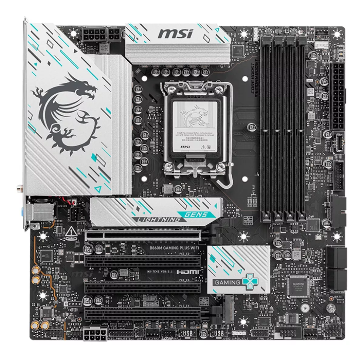 Foto 3 pulgar | Mb Msi B860m Gaming Plus Wifi Intel Gen15 Ddr5 256gb Lga1851 M-atx Hdmi Dp Usb-c B860m Gaming Plus Wifi