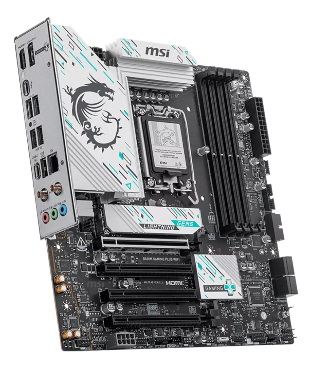 Foto 5 pulgar | Mb Msi B860m Gaming Plus Wifi Intel Gen15 Ddr5 256gb Lga1851 M-atx Hdmi Dp Usb-c B860m Gaming Plus Wifi