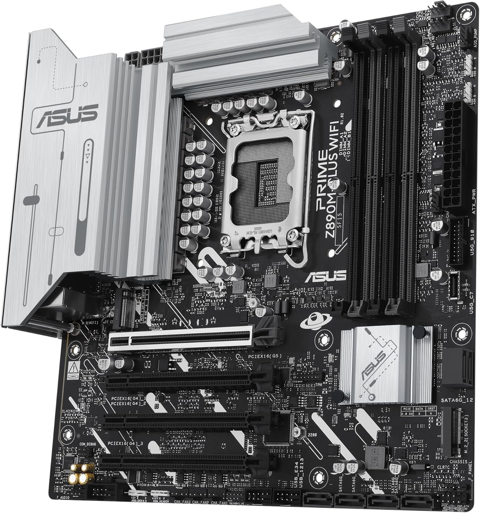Foto 4 | Mb Asus Prime Z890m-plus Wifi 256gb Intel Lga1851ddr5 Hdmi Atx Dp 90mb1j80-mvaay0