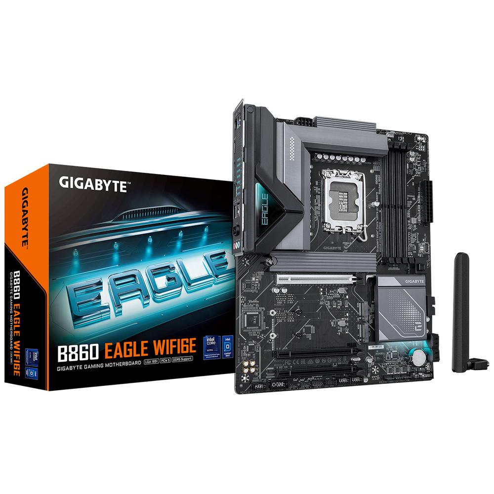 Foto 2 pulgar | Tarjeta Madre Gigabyte B860 Eagle Wifi6e Lga 1851 4x Ddr5 3x M.2 Pcie 5.0 Usb-c Wifi 6e Bt 5.3 Atx