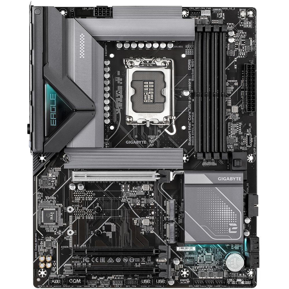 Foto 2 | Tarjeta Madre Gigabyte B860 Eagle Wifi6e Lga 1851 4x Ddr5 3x M.2 Pcie 5.0 Usb-c Wifi 6e Bt 5.3 Atx