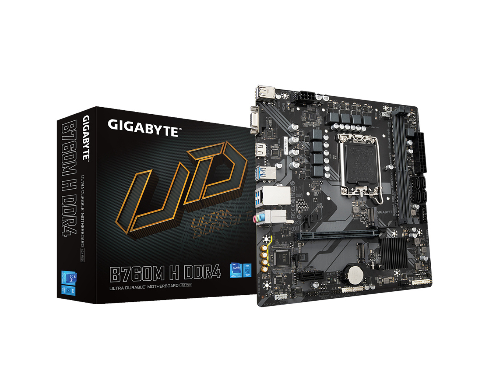 Foto 2 pulgar | Tarjeta Madre Gigabyte Micro-atx B760m H Ddr4 S-1700 Intel B760 Express Hdmi 64gb Ddr4 Para Intel