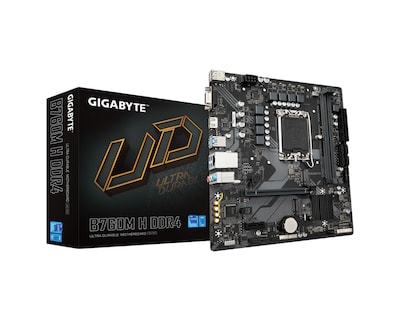 Foto 1 | Tarjeta Madre Gigabyte Micro-atx B760m H Ddr4 S-1700 Intel B760 Express Hdmi 64gb Ddr4 Para Intel