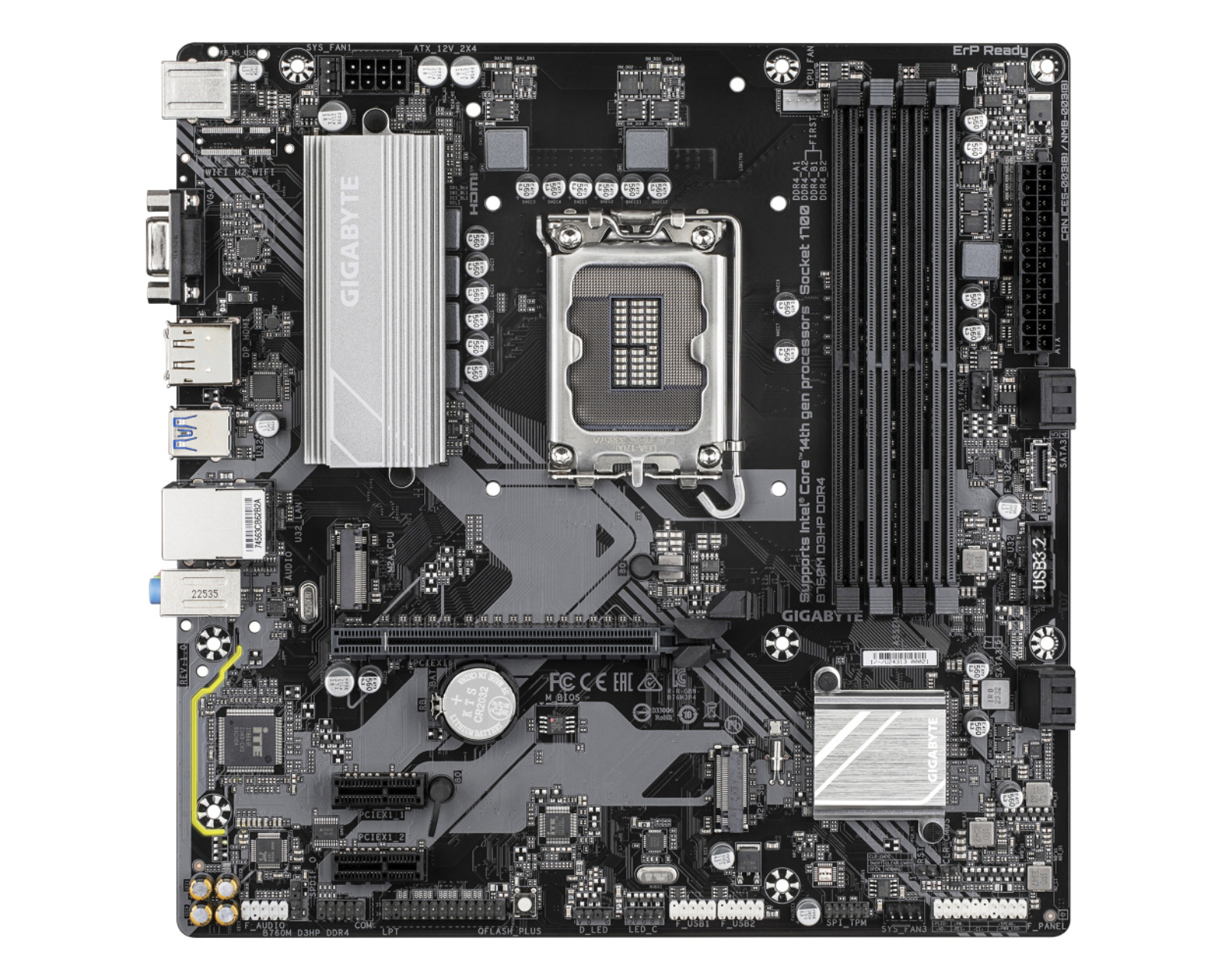Foto 3 pulgar | Tarjeta Madre Gigabyte B760m D3hp Ddr4 Micro-atx Lga 1700 Intel B760 128gb Ddr4 Hdmi Dp Para Intel