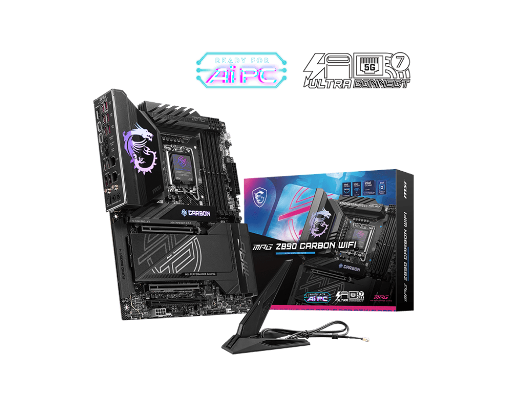 Foto 1 | Tarjeta Madre Msi Mpg Z890 Carbón Wifi / Atx / Lga1851 / Vrm Sps 110a / Ddr5 (9200+mt/s Oc) / Pcie 5.0 / Intel  Co
