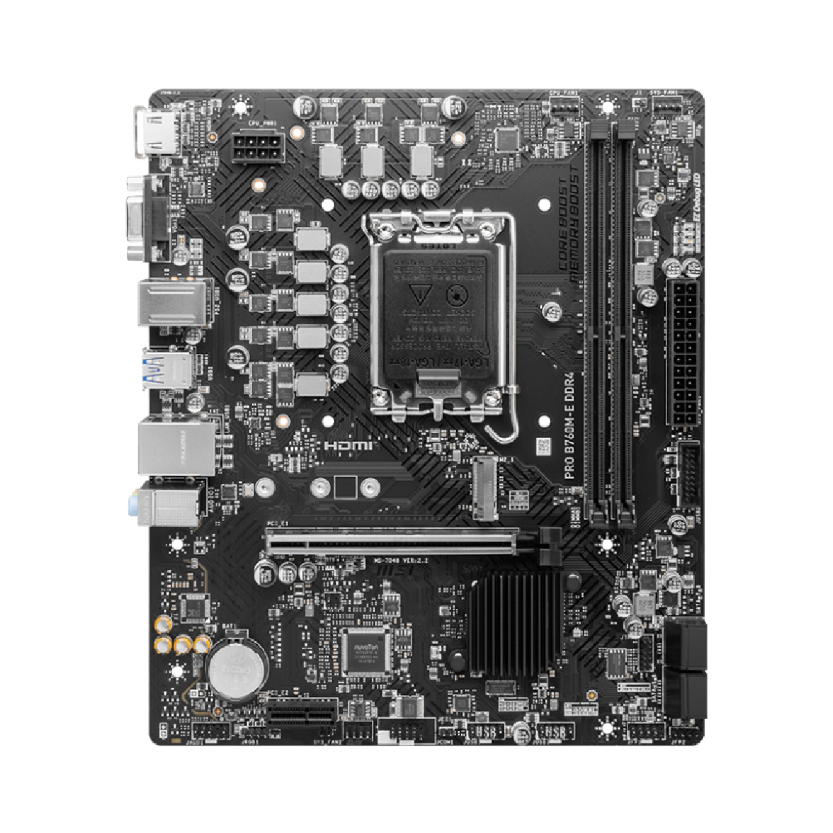 Foto 2 | Tarjeta Madre Msi Pro B760m-e Ddr4 Intel Socket 1700