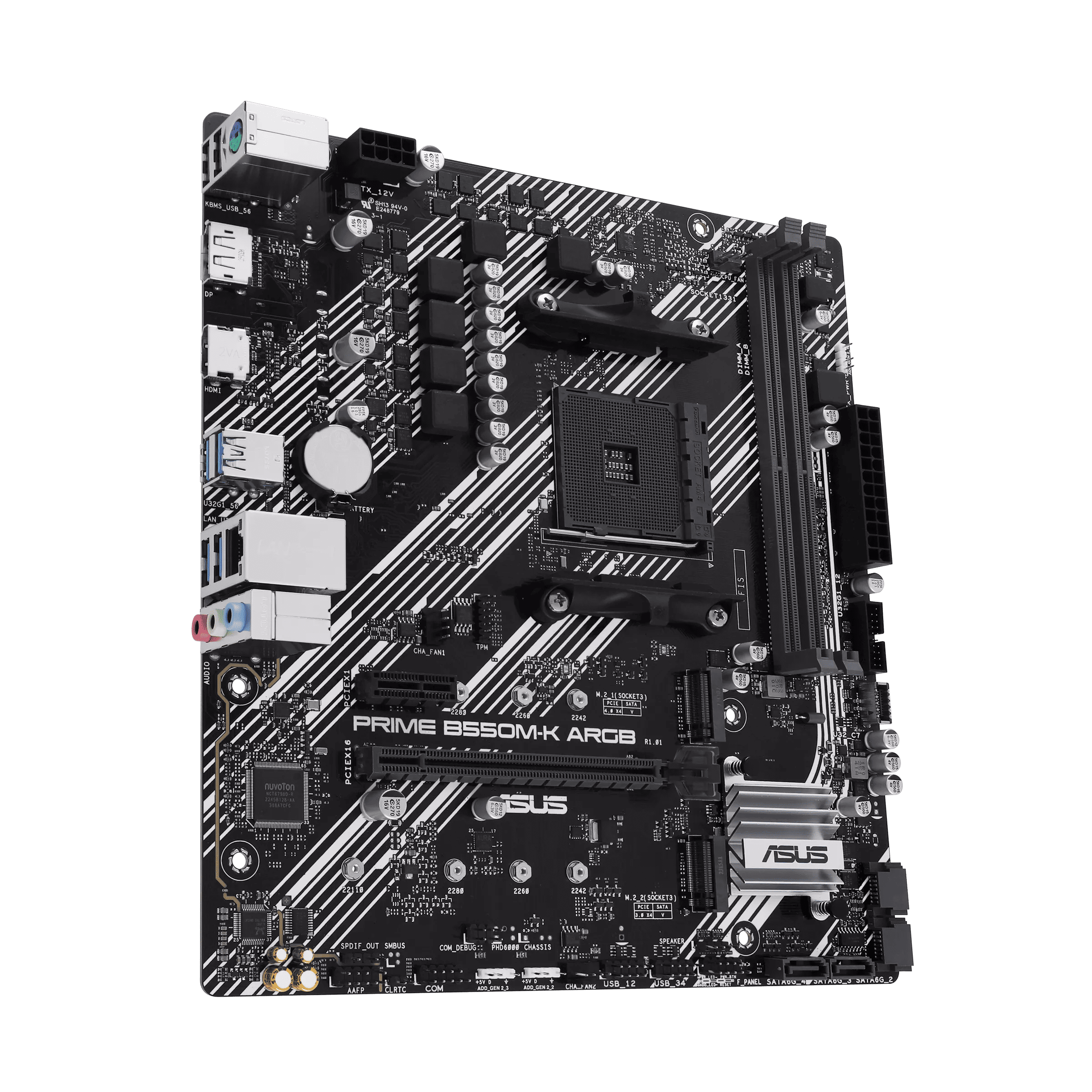 Foto 3 | Mb Asus Prime B550m-k Am4 Ddr4 Atx Hdmi Dvi 90mb14v0-m0eay0