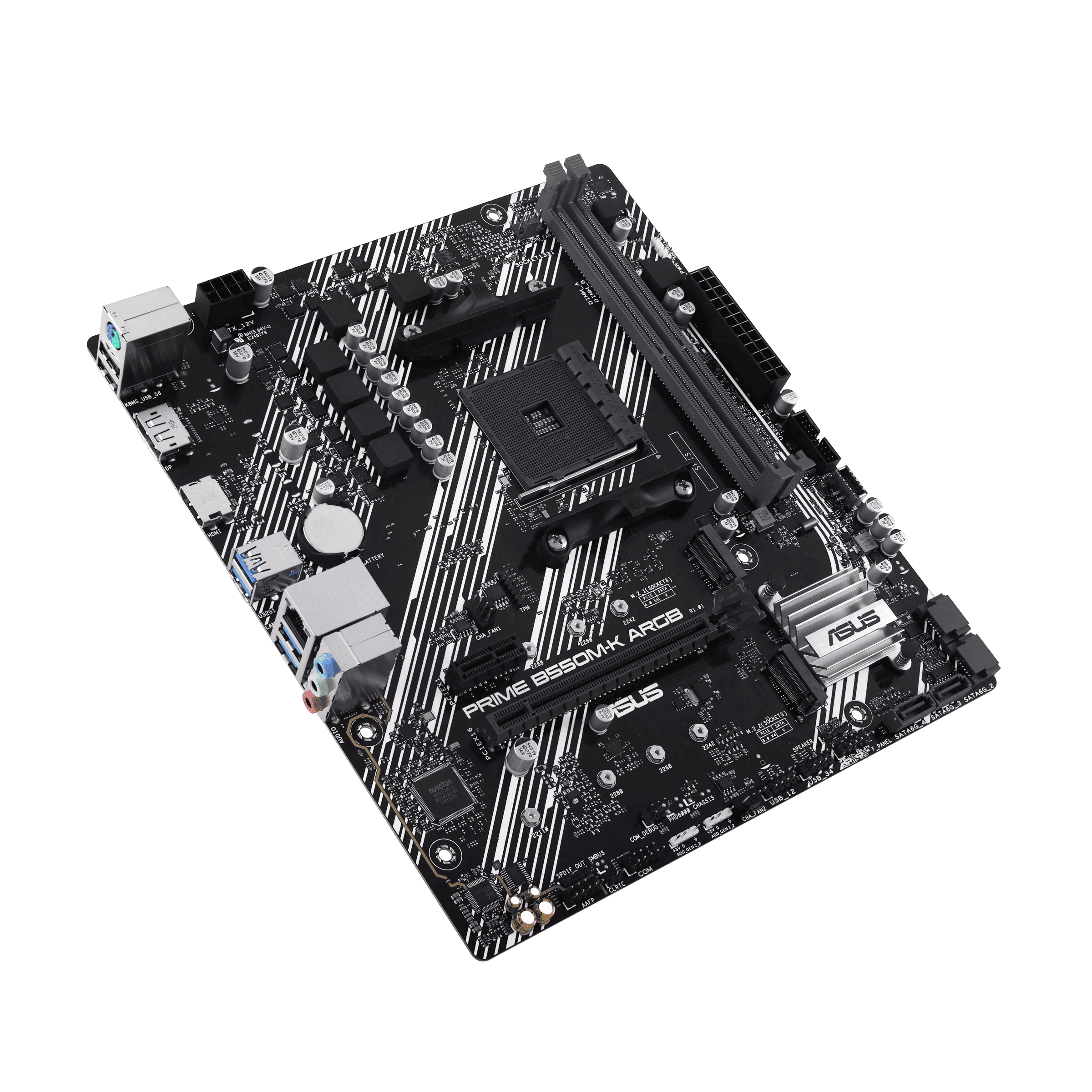 Foto 4 | Mb Asus Prime B550m-k Am4 Ddr4 Atx Hdmi Dvi 90mb14v0-m0eay0