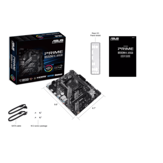 Foto 7 | Mb Asus Prime B550m-k Am4 Ddr4 Atx Hdmi Dvi 90mb14v0-m0eay0