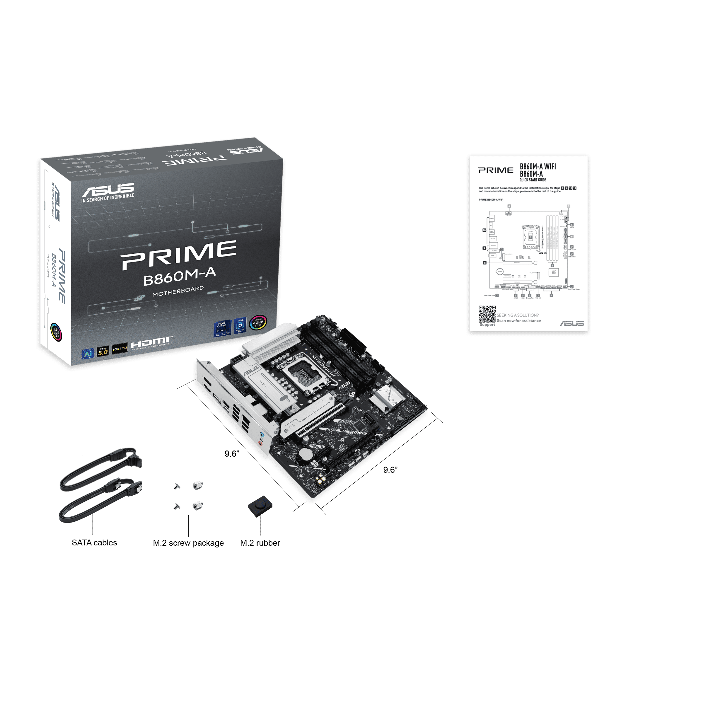 Foto 7 | Mb Asus Prime B860m-a Intel Lga1851 256gb Ddr5 Atx Hdmi Dp 90mb1k00-m0aay0