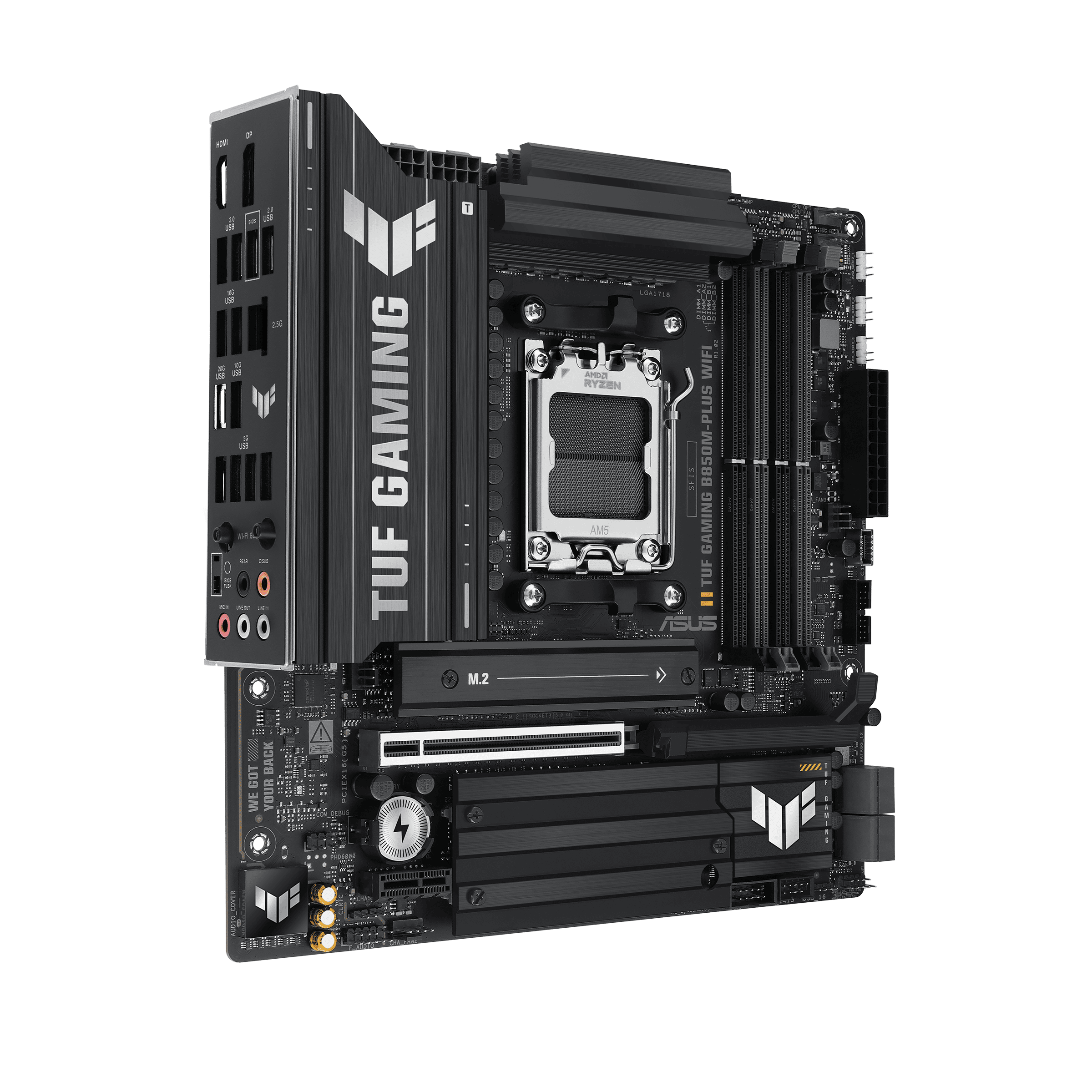 Foto 3 pulgar | Mb Asus Tuf Gaming B850m-plus Wifi Am5 256gb Ddr5 Hdmi Dp 90mb1iy0-m0eay0