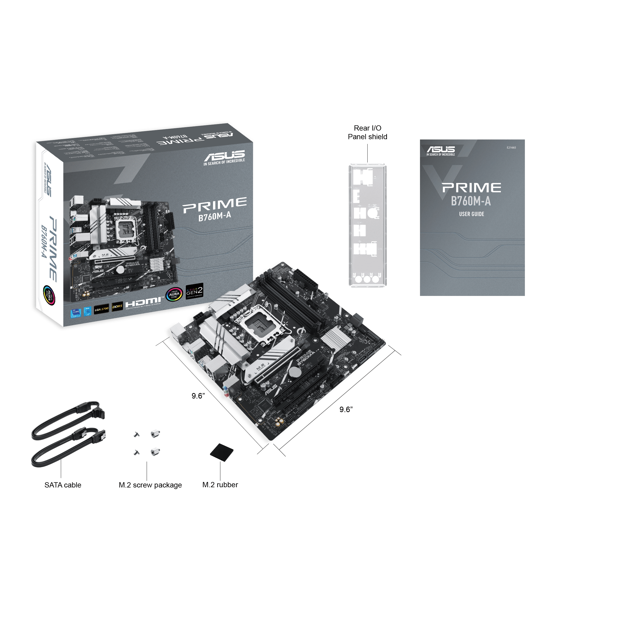 Foto 7 pulgar | Mb Asus Prime B760m-a-csm Intel Lga1700 128gb Ddr5 Atx Hdmi Dp 90mb1ek0-m0eayc