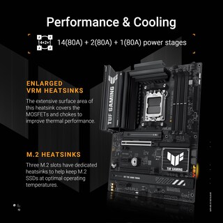 Foto 3 | Placa Madre Asus Tuf Gaming B850-plus Wifi Amd Am5 B850 Atx - Venta Internacional.