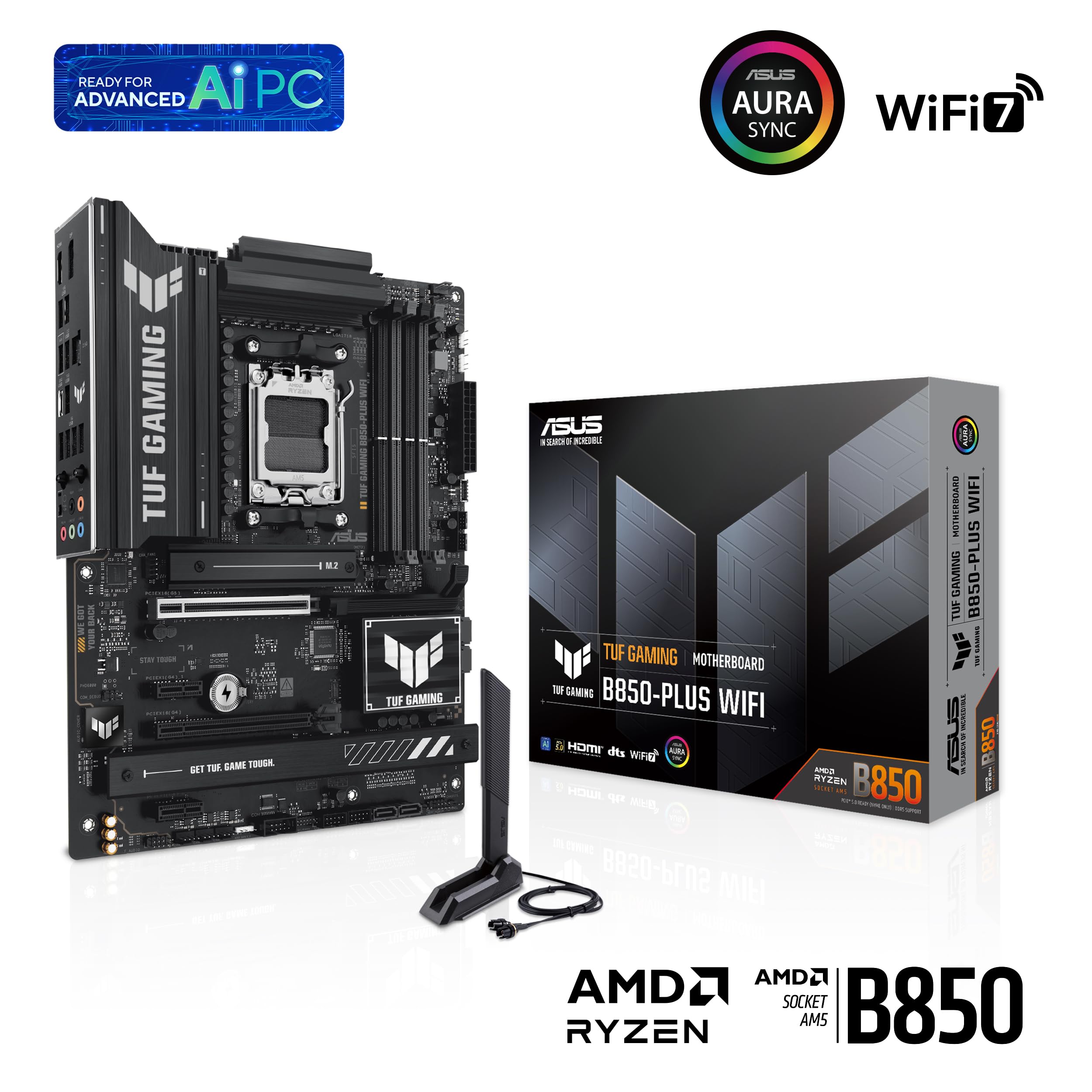 Foto 8 pulgar | Placa Madre Asus Tuf Gaming B850-plus Wifi Amd Am5 B850 Atx - Venta Internacional.