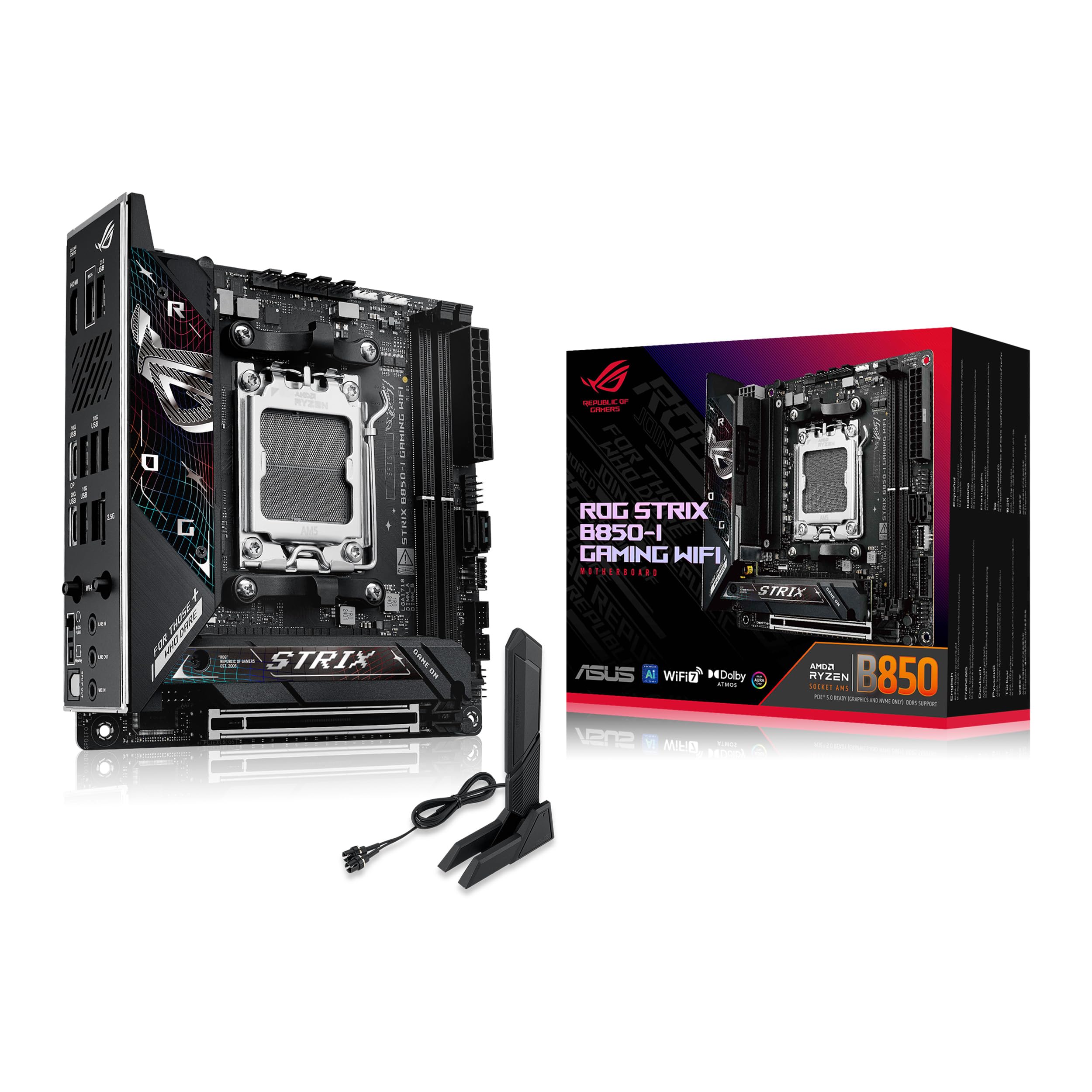 Foto 2 pulgar | Placa Madre Asus Rog Strix B850-i Gaming Wifi Amd Am5 B850 - Venta Internacional.