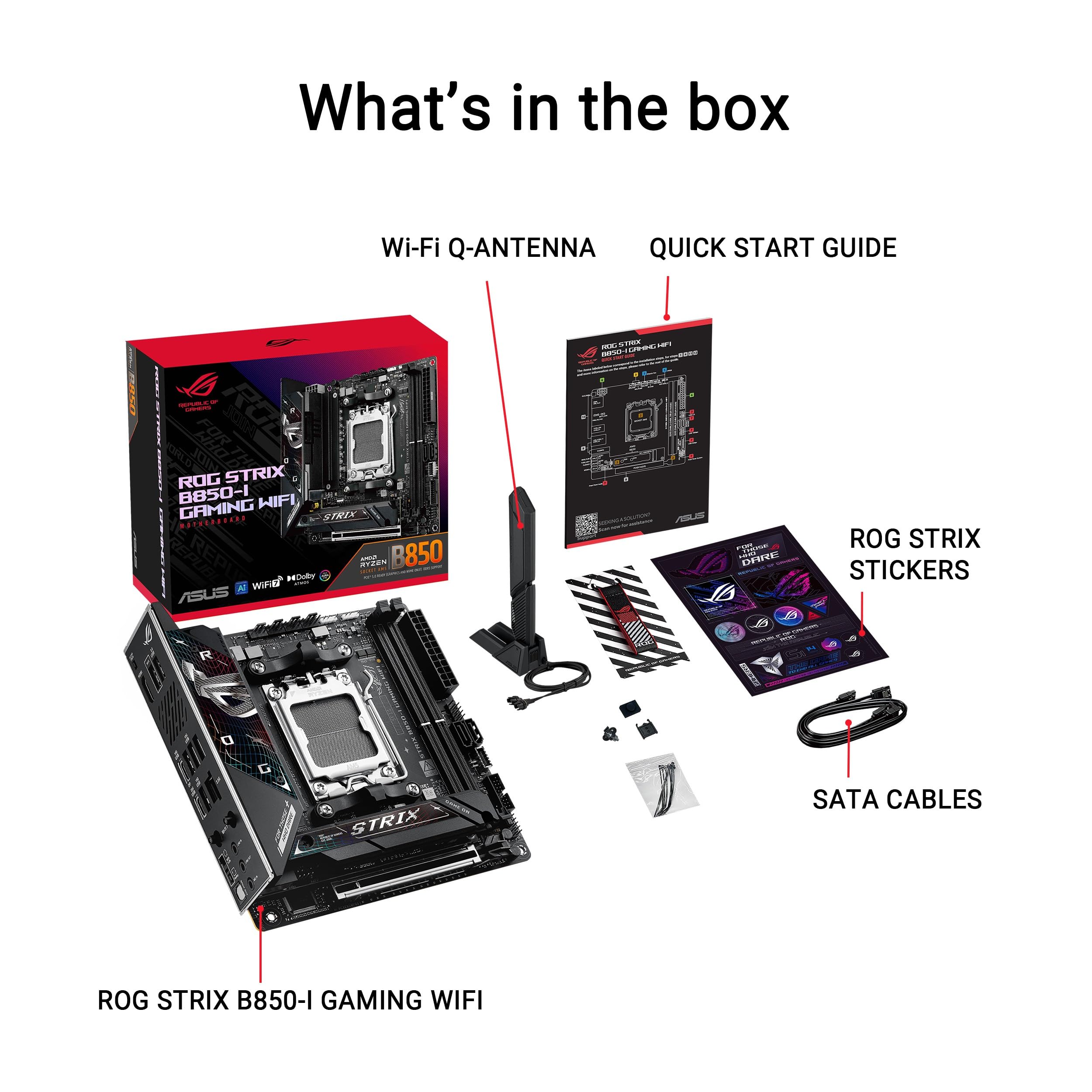 Foto 6 | Placa Madre Asus Rog Strix B850-i Gaming Wifi Amd Am5 B850 - Venta Internacional.
