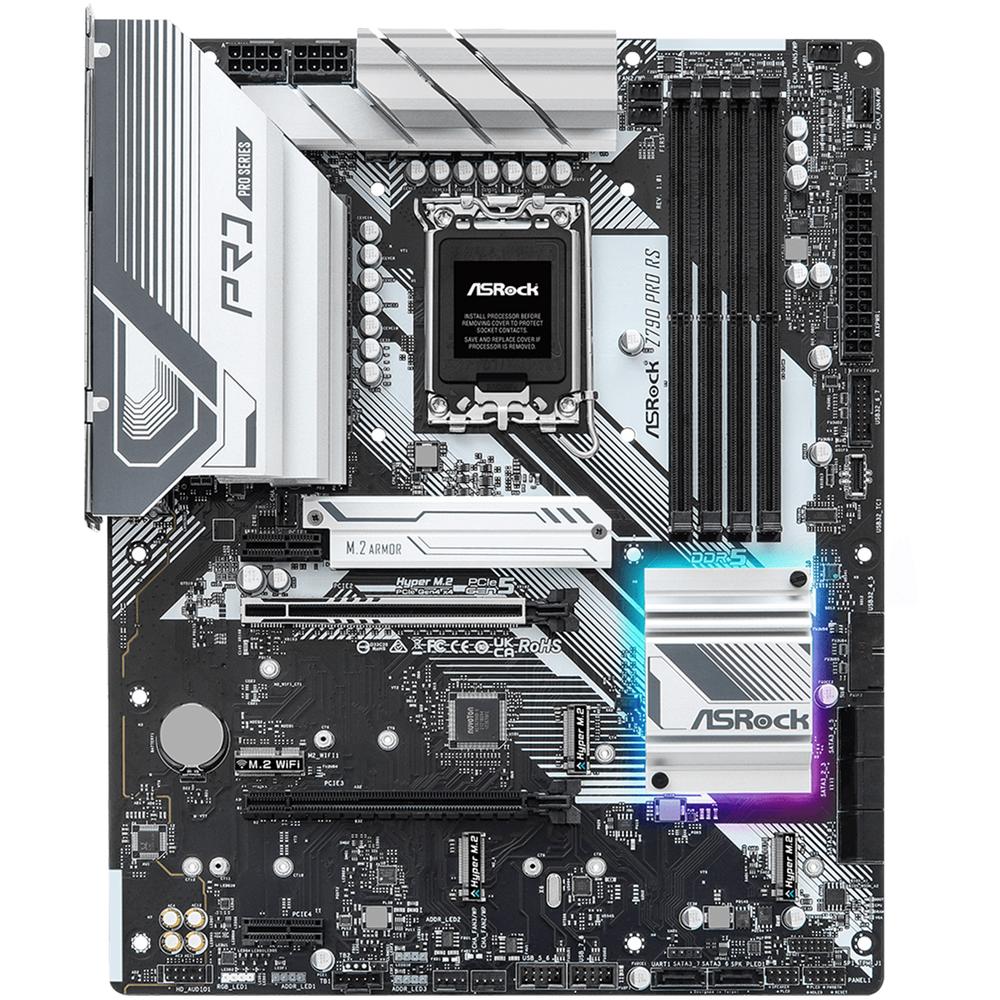 Foto 2 | Tarjeta Madre Asrock Z790 Pro Rs Lga1700 4x Ddr5 4x M.2 Pcie 5.0 Usb-c Atx