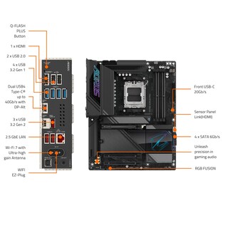 Foto 5 | Placa Madre Gigabyte X870e Aorus Pro Am5 Lga 1718 Atx Ddr5 - Venta Internacional.
