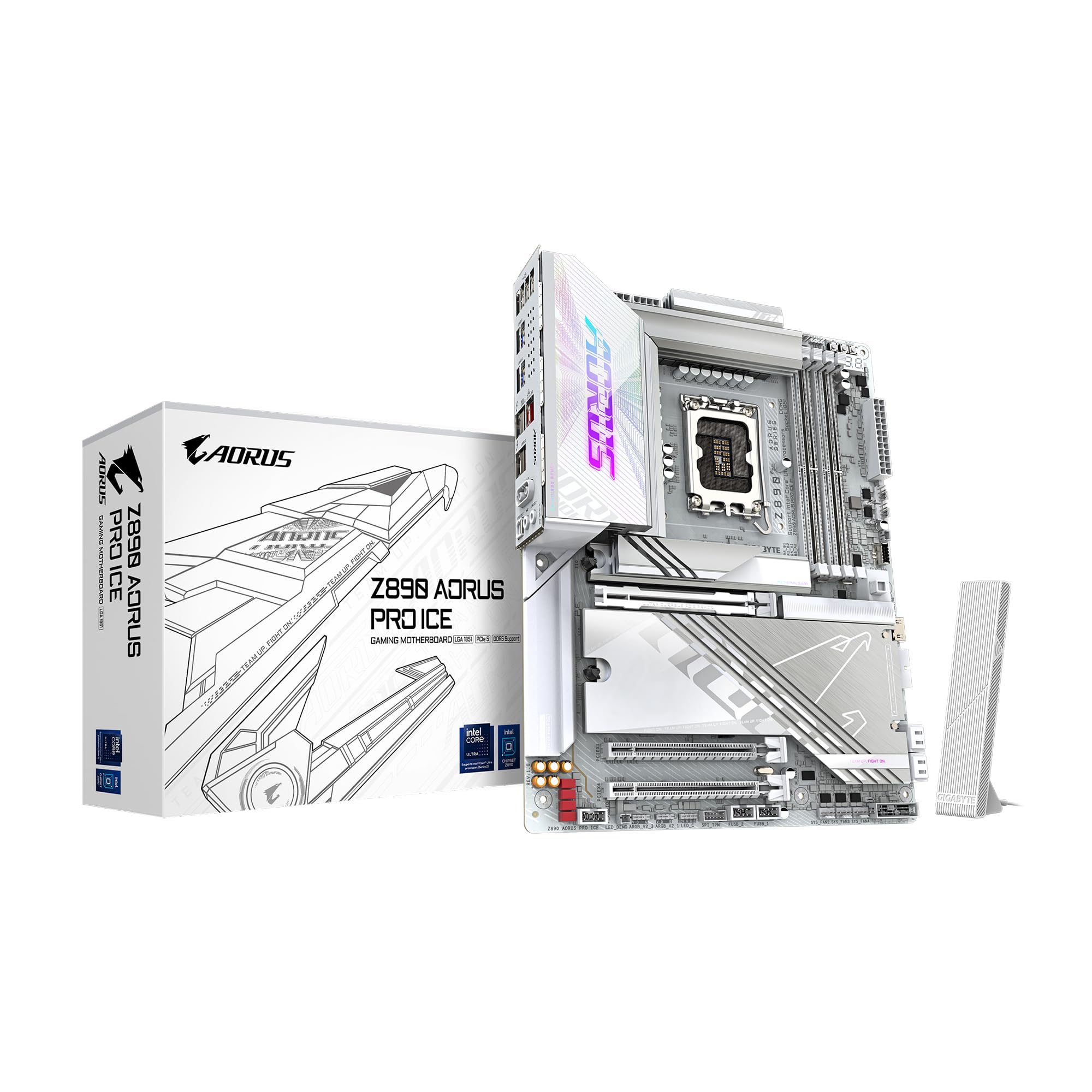 Placa Madre Gigabyte Z890 Aorus Pro Ice Intel Core Ultra - Venta Internacional.