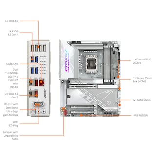 Foto 5 | Placa Madre Gigabyte Z890 Aorus Pro Ice Intel Core Ultra - Venta Internacional.