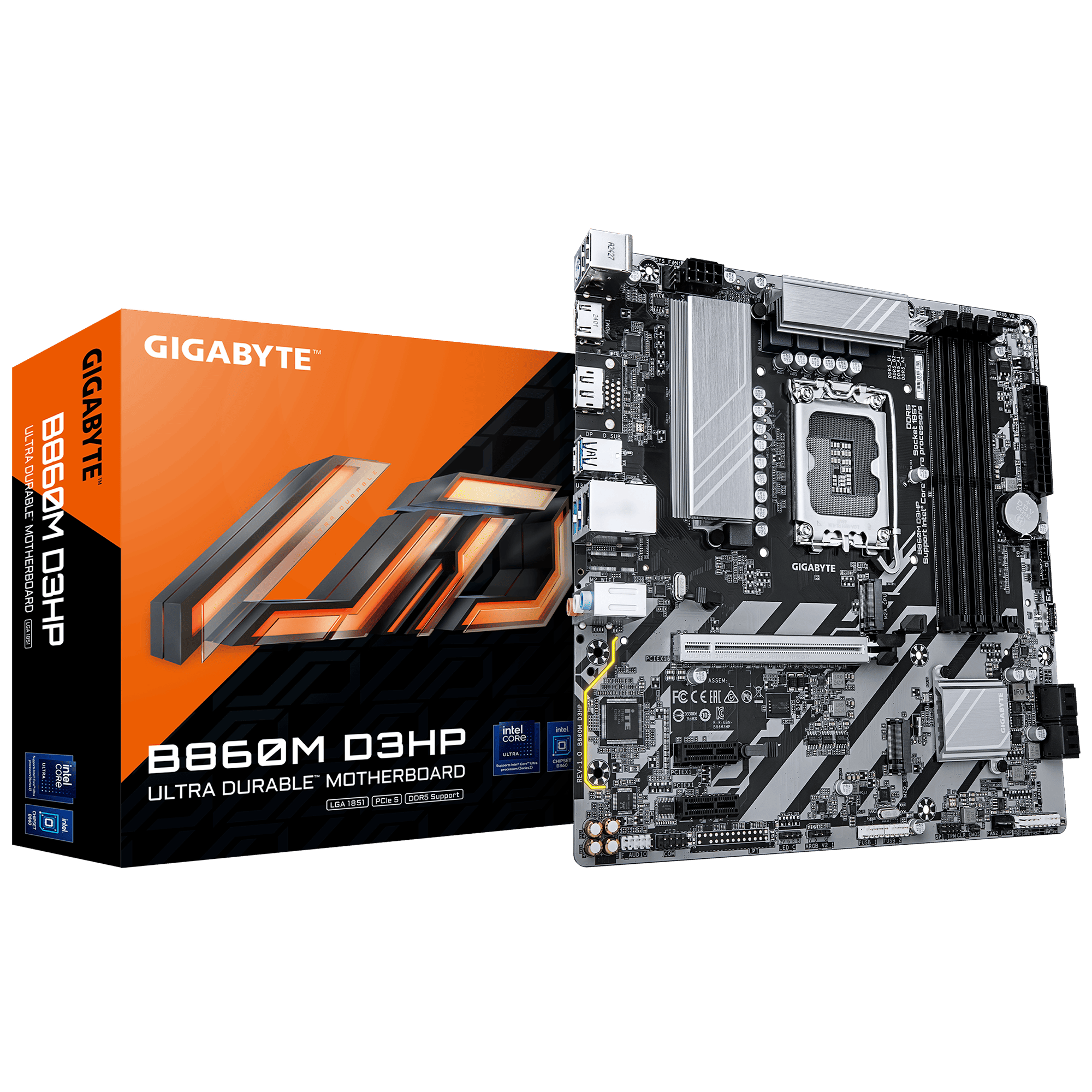 Foto 2 pulgar | Mb Gigabyte B860m D3hp Intel 1851 Ddr5 256gb M-atx B860m D3hp