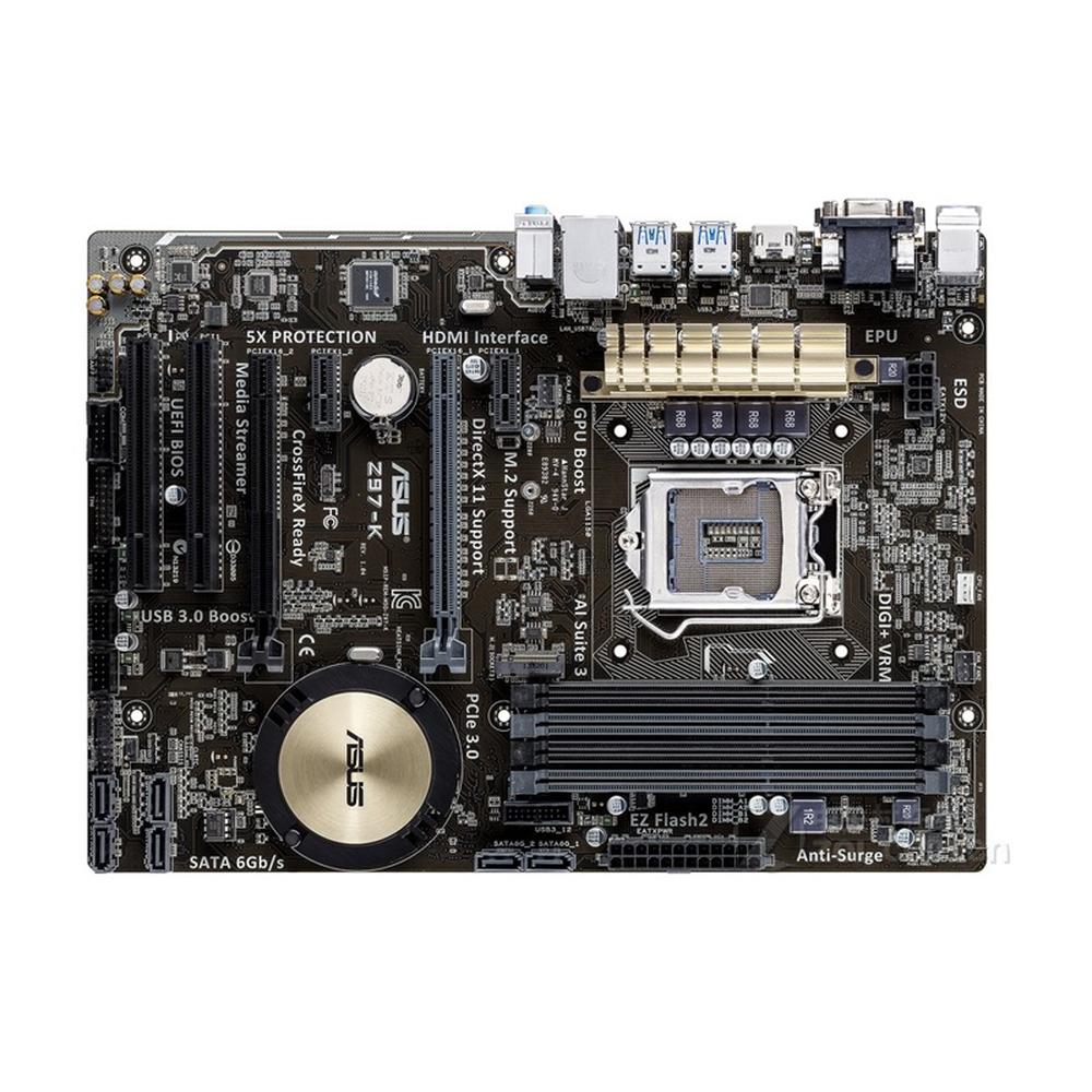 Placa Madre Asus Z97-k Lga 1150 Atx Usada Con 32 Gb Ddr3 - Venta Internacional. $1,240