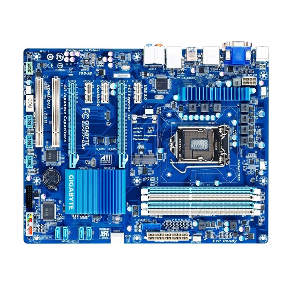 Foto 2 pulgar | Placa Madre Gigabyte Ga-z77-d3h (rev.1.1) Lga 1155 Atx Usada - Venta Internacional.
