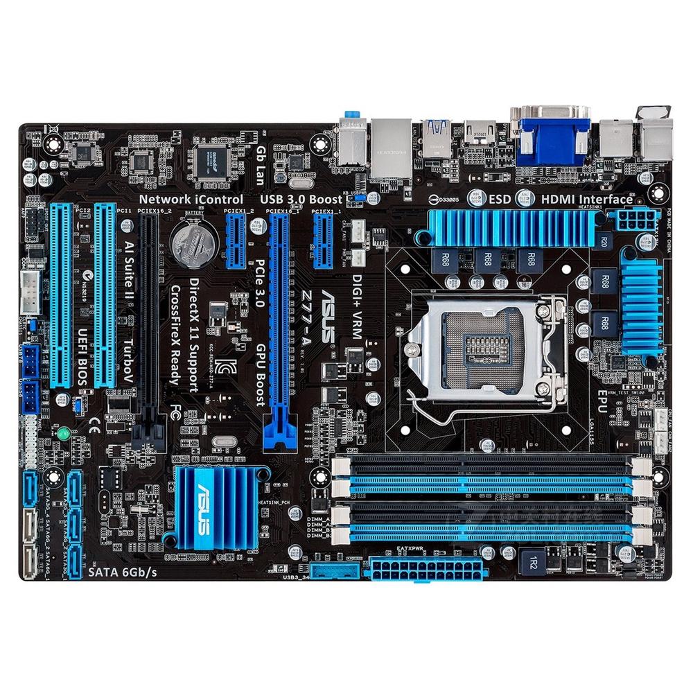 Foto 2 pulgar | Placa Madre Asus Z77-a Lga 1155 Atx Con 32 Gb Ddr3 2400 Mhz - Venta Internacional.