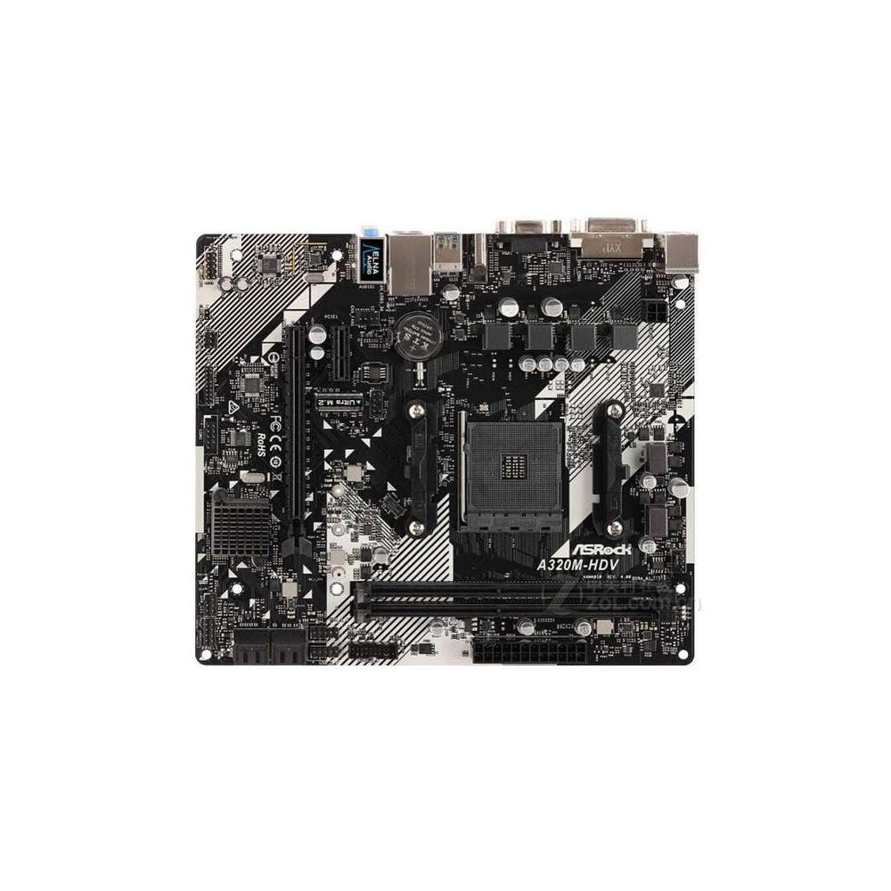 Foto 2 pulgar | Placa Madre Asrock A320m-hdv R4.0 Con Conector Am4 Micro Atx Usada - Venta Internacional.