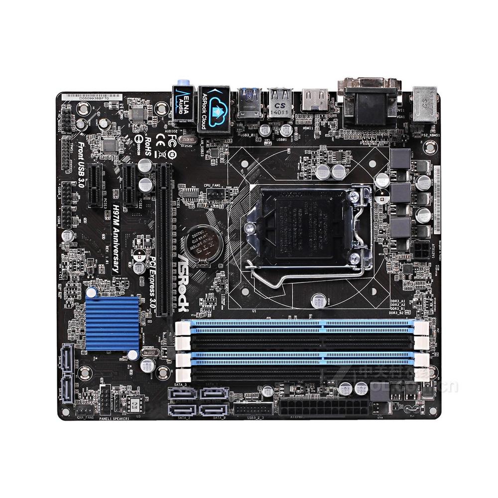 Foto 2 | Placa Madre Asrock A320m-hdv R4.0 Con Conector Am4 Micro Atx Usada - Venta Internacional.