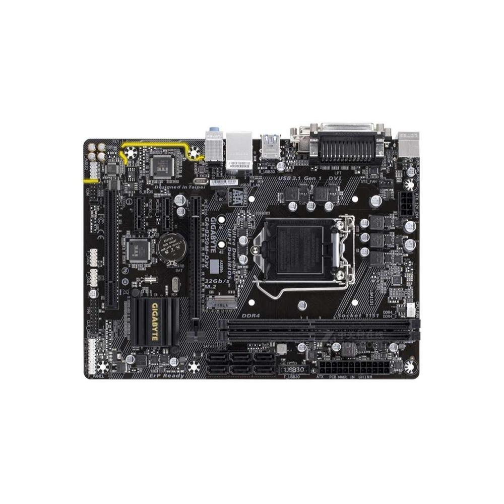 Foto 2 pulgar | Placa Base Micro Atx Gigabyte B250m-d3v Lga 1151 Usada - Venta Internacional.