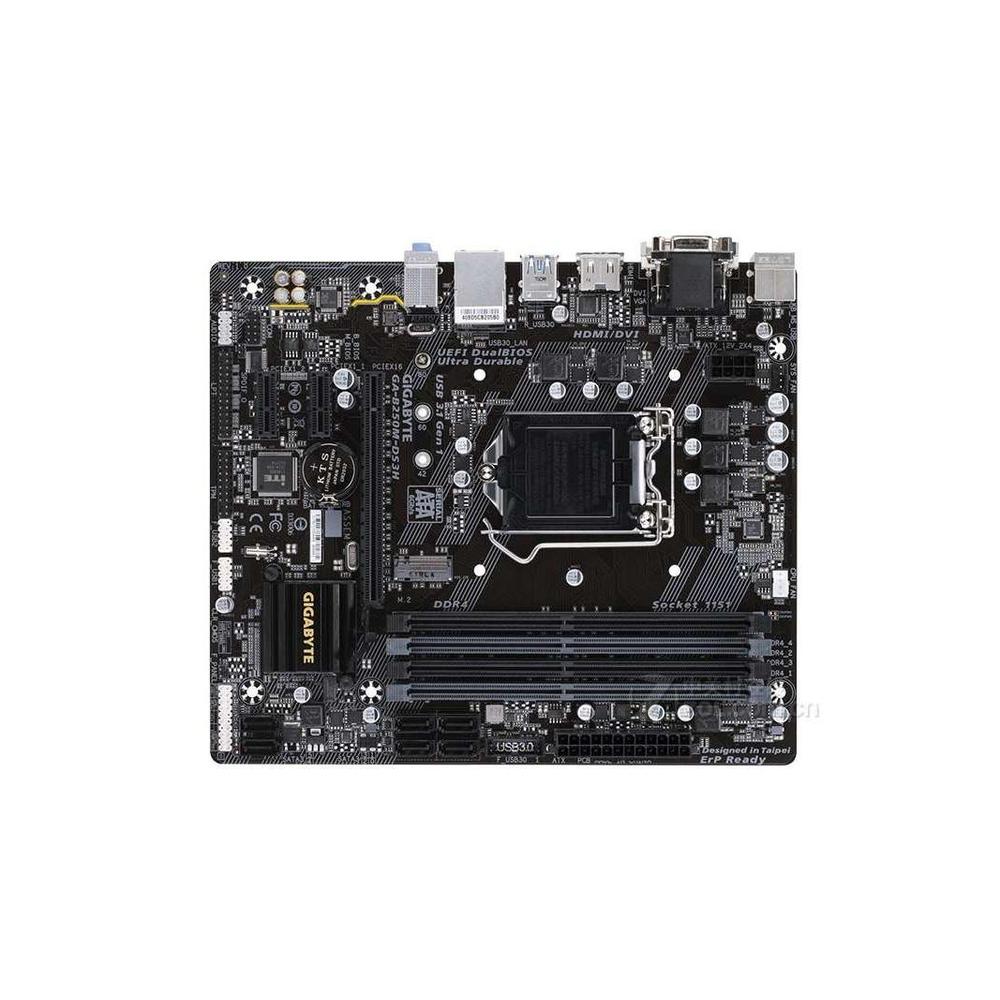 Foto 2 pulgar | Placa Madre Gigabyte B250m-ds3h Lga 1151 Micro Atx Usada - Venta Internacional.