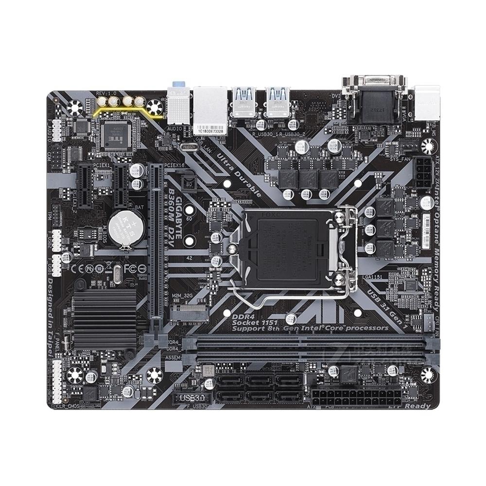 Foto 2 pulgar | Placa Base Micro Atx Gigabyte B360m D2v Lga 1151 Usada - Venta Internacional.