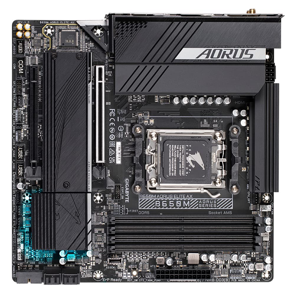 Foto 4 | Placa Madre Gigabyte B650m Aorus Elite Ax 1.0 Amd Am5 Atx - Venta Internacional.