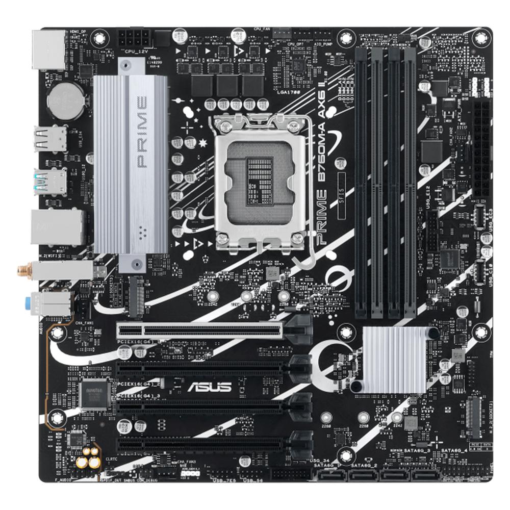 Foto 3 pulgar | Tarjeta Madre Asus Prime B760m-a Ax6 Ii Lga 1700 4x Ddr5 3x M.2 Pcie 4.0 2x Usb-c Wifi 6 Bt 5.3 Micro Atx