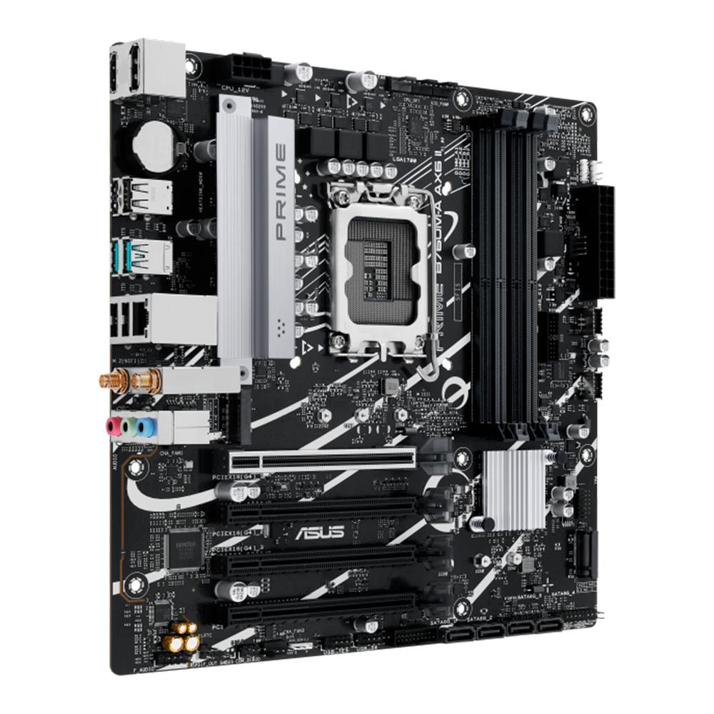 Foto 4 pulgar | Tarjeta Madre Asus Prime B760m-a Ax6 Ii Lga 1700 4x Ddr5 3x M.2 Pcie 4.0 2x Usb-c Wifi 6 Bt 5.3 Micro Atx