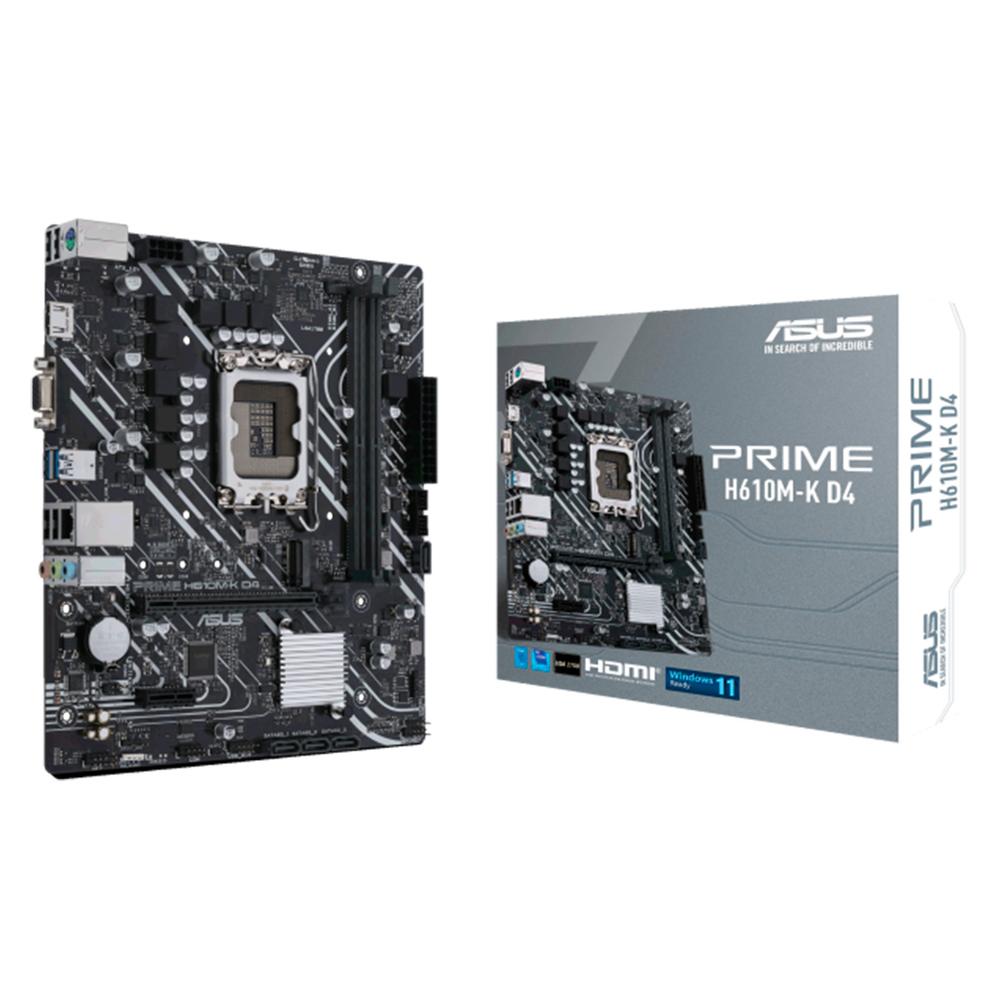 Foto 2 pulgar | Tarjeta Madre Asus Prime H610m-f D4 R2.0 Lga 1700 2x Ddr4 1x M.2 Pcie 4.0 Micro Atx