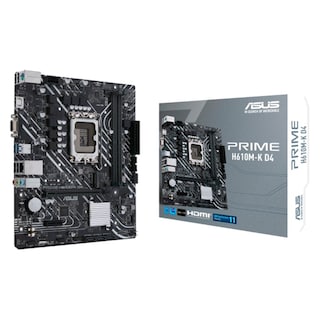 Foto 1 | Tarjeta Madre Asus Prime H610m-f D4 R2.0 Lga 1700 2x Ddr4 1x M.2 Pcie 4.0 Micro Atx