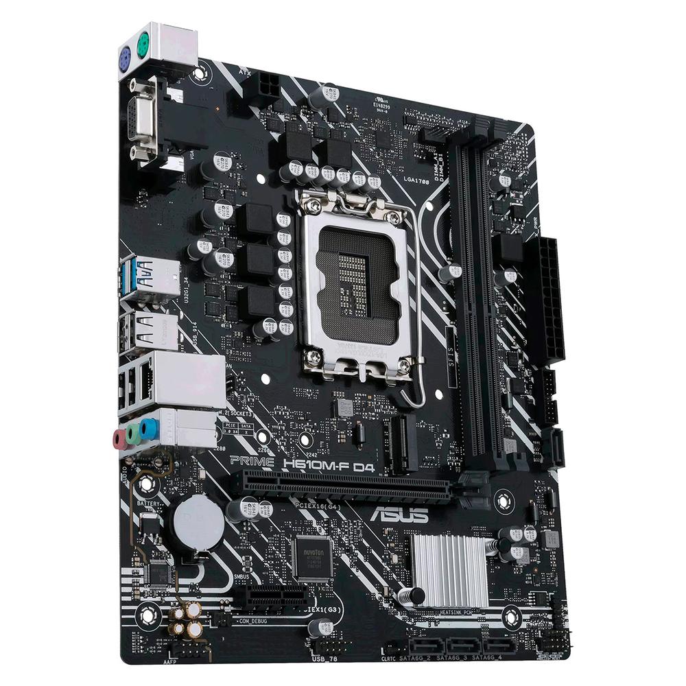 Foto 4 pulgar | Tarjeta Madre Asus Prime H610m-f D4 R2.0 Lga 1700 2x Ddr4 1x M.2 Pcie 4.0 Micro Atx