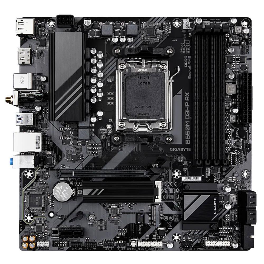 Foto 2 | Tarjeta Madre Gigabyte B650m D3hp Ax Am5 4x Ddr5 2x M.2 Pcie 4.0 Usb-c Wifi 6e Bt 5.3 Micro Atx