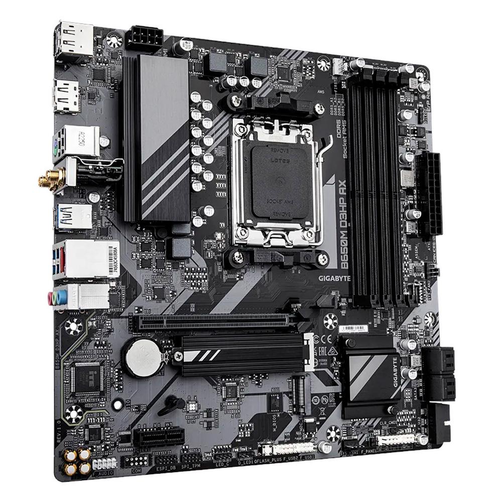 Foto 3 | Tarjeta Madre Gigabyte B650m D3hp Ax Am5 4x Ddr5 2x M.2 Pcie 4.0 Usb-c Wifi 6e Bt 5.3 Micro Atx