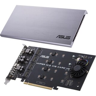 Foto 2 | Tarjeta De Expansión Asus Hyper M.2 X16 Pcie 3.0 X4 V2 128gbps - Venta Internacional.