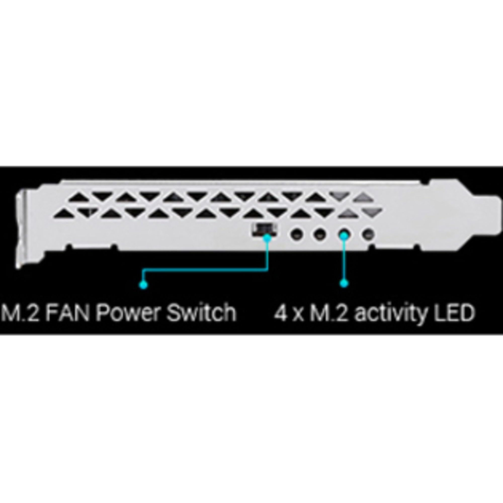 Foto 7 | Tarjeta De Expansión Asus Hyper M.2 X16 Pcie 3.0 X4 V2 128gbps - Venta Internacional.