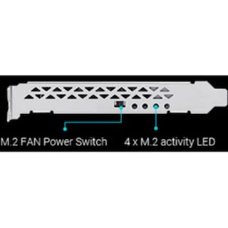 Foto 7 | Tarjeta De Expansión Asus Hyper M.2 X16 Pcie 3.0 X4 V2 128gbps - Venta Internacional.
