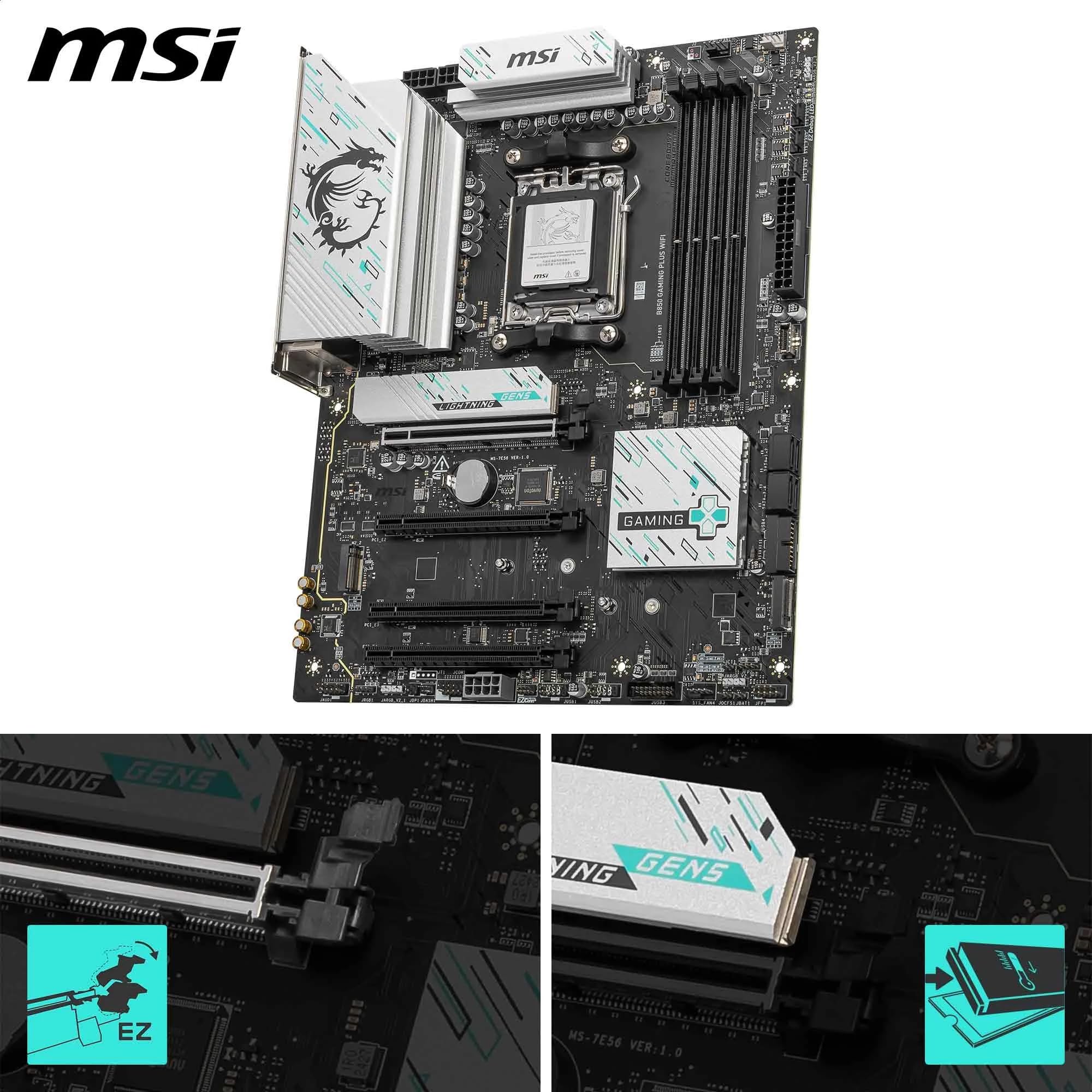Foto 4 pulgar | Placa Madre Msi B850 Gaming Plus Wifi Atx Compatible Con Amd Ryzen - Venta Internacional.