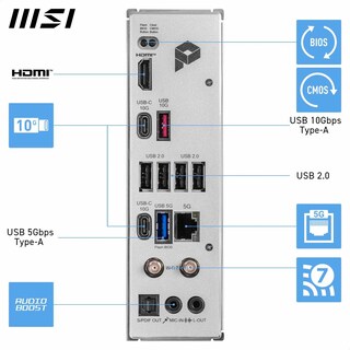 Foto 6 | Placa Madre Msi Pro B850-p Wifi Atx Para Amd Ryzen Con Ddr5 - Venta Internacional.